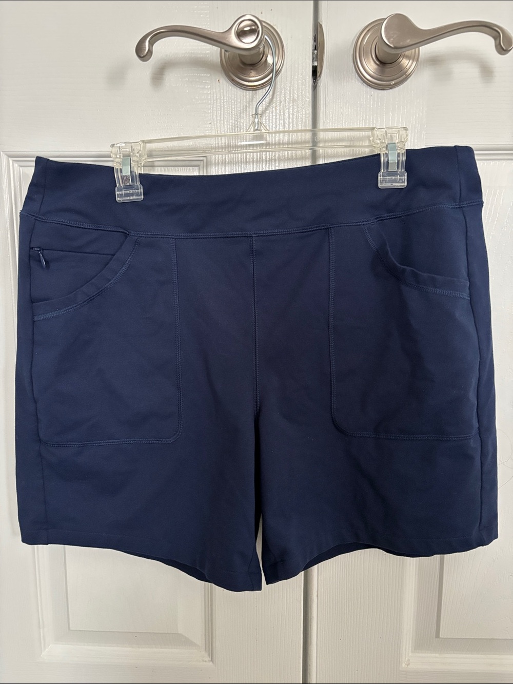 Lands' End Navy Stretch Shorts